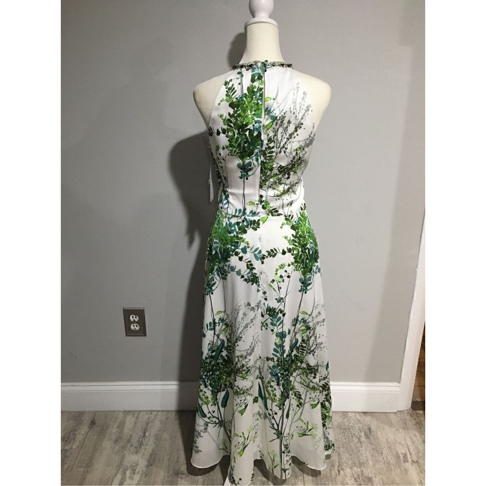 TERI JON by Rickie Freeman Embellished Halter Midi Dress Size 4 NWT - Picture 8 of 10
